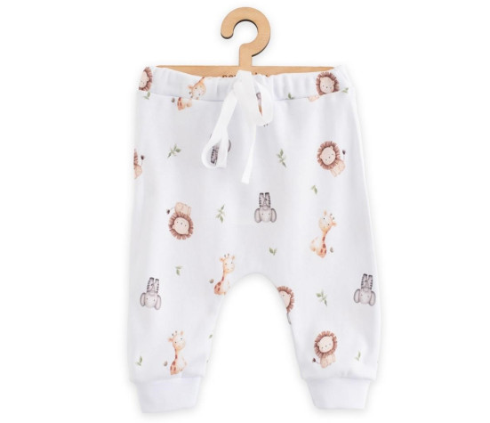 Dětské bavlněné kalhoty Jogger New Baby For Babies safari, Hnědá 86 (12-18m)