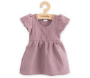Kojenecké mušelínové šaty New Baby lavender, Fialová 68 (4-6m)