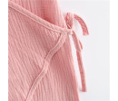 Kojenecký letní mušelínový overal New Baby pink, Růžová 68 (4-6m)