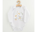 Dětské body s potiskem New Baby Husičky, Bílá 80 (9-12m)