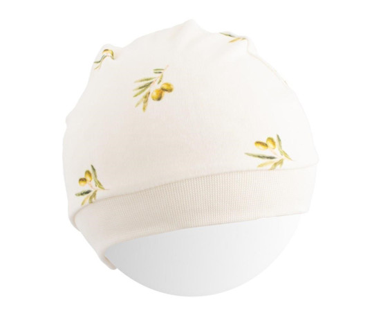 Kojenecká čepička z organické bavlny New Baby Olivy, Béžová 56/62