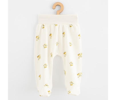 Kojenecké polodupačky z organické bavlny New Baby Olivy, Béžová 62 (3-6m)
