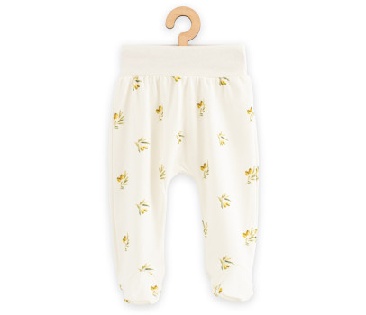 Kojenecké polodupačky z organické bavlny New Baby Olivy, Béžová 62 (3-6m)
