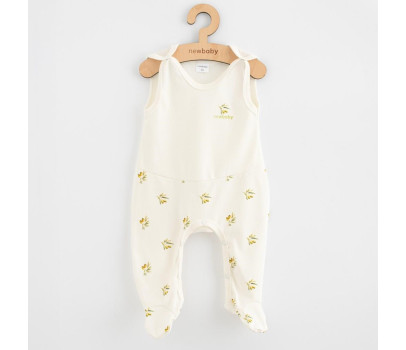 Kojenecké dupačky z organické bavlny New Baby Olivy, Béžová 62 (3-6m)