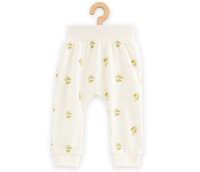 Kojenecké kalhoty z organické bavlny New Baby Olivy, Béžová 80 (9-12m)