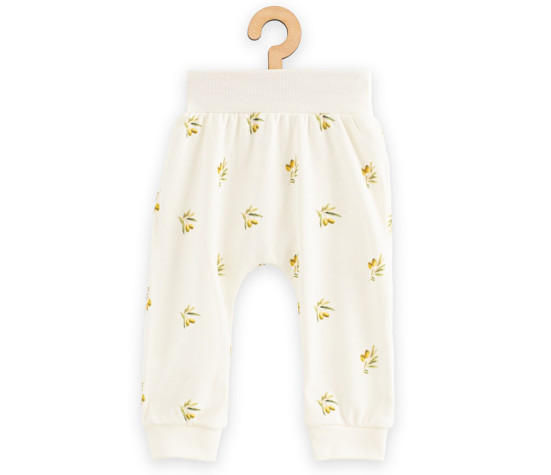 Kojenecké kalhoty z organické bavlny New Baby Olivy, Béžová 80 (9-12m)