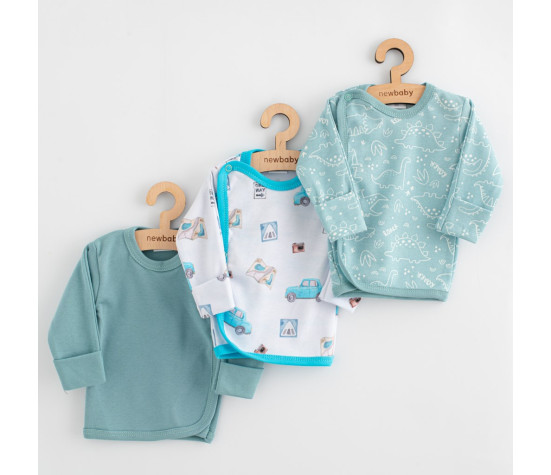 Kojenecká košilka New Baby Classic II 3ks boy, Dle obrázku 62 (3-6m)