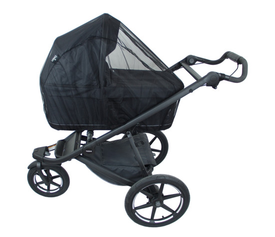 Síť proti hmyzu na kočárek - černá