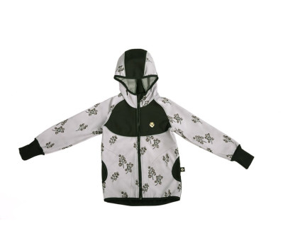 Dětská Soft bunda Grey Blooms