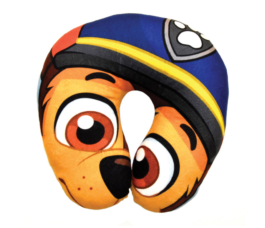 Dětský cestovní polštářek Paw Patrol do auta – opěrka hlavy, modrý