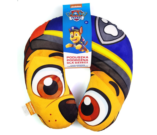 Dětský cestovní polštářek Paw Patrol do auta – opěrka hlavy, modrý
