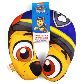 Dětský cestovní polštářek Paw Patrol do auta – opěrka hlavy, modrý