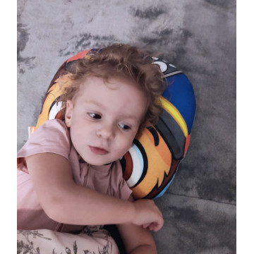 Dětský cestovní polštářek Paw Patrol do auta – opěrka hlavy, modrý