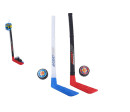 Hokejka 2ks s pukem 2ks plast 60cm v síťce