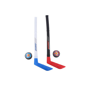 Hokejka 2ks s pukem 2ks plast 60cm v síťce
