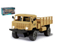 Auto RC vojenské nákladní plast 24cm 27MHz na dálk.ovl. na baterie se světlem v krab. 32x16x14cm