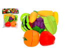 Ovoce krájecí plast s prkénkem s nožem v sáčku 18,5x23x6cm