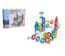 Kuličková dráha magnetická plast 74ks s doplňky v krabici 31x25x8cm