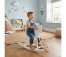 Dřevěný houpací koník pro děti Baby Mix bílý, Bílá Dřevěný houpací koník pro děti Baby Mix bílý, Bílá