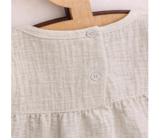 Kojenecké mušelínové šaty New Baby Ella linen, Dle obrázku 68 (4-6m)