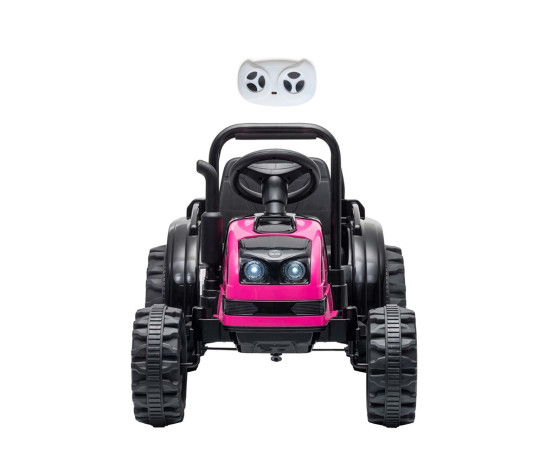 Elektrický traktor s vlečkou Milly Mally Farmer růžový, Růžová
