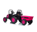 Elektrický traktor s vlečkou Milly Mally Farmer růžový, Růžová Elektrický traktor s vlečkou Milly Mally Farmer růžový, Růžová