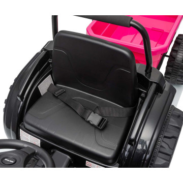 Elektrický traktor s vlečkou Milly Mally Farmer růžový, Růžová