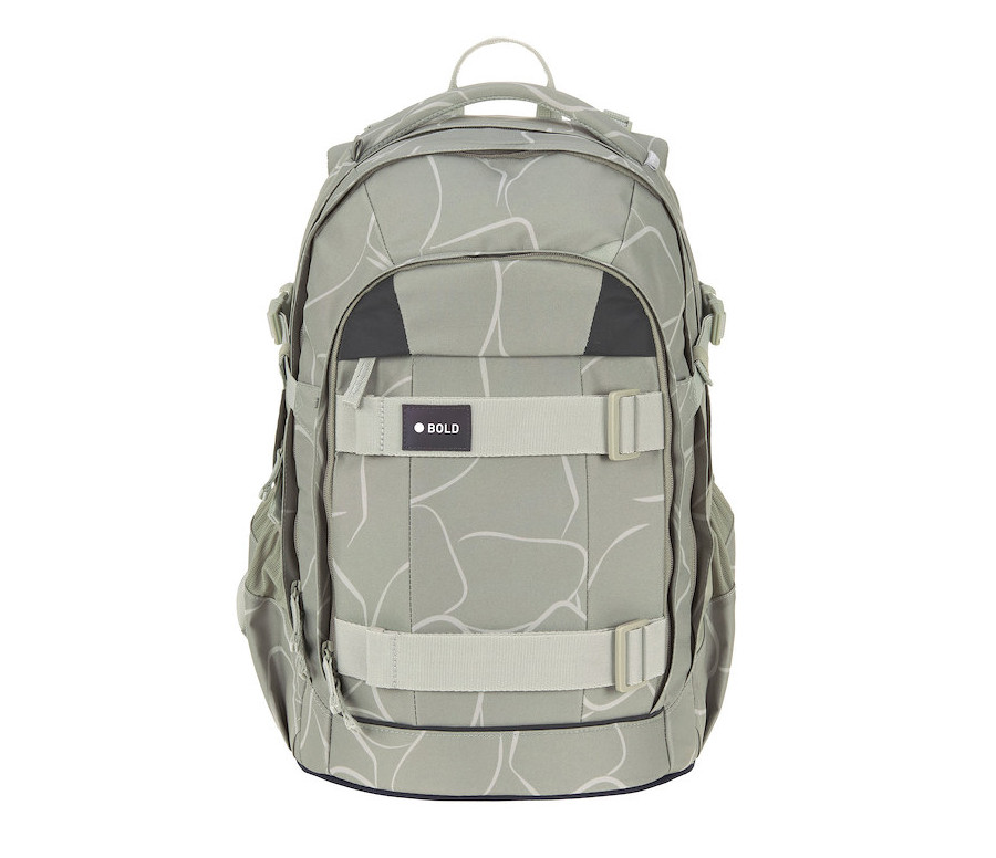 LÄSSIG School Backpack Origin Bold curve sage