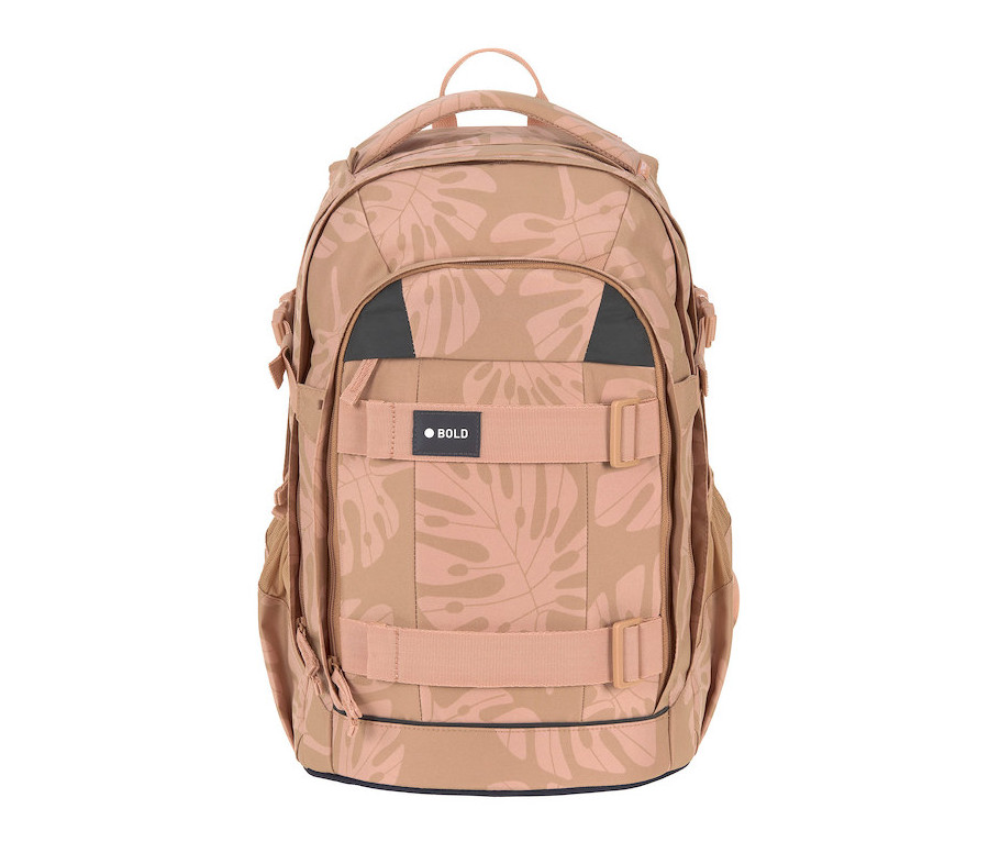LÄSSIG School Backpack Origin Bold leaves caramel