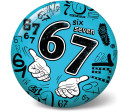 Míč 67/six seven nafouknutý 23 cm 4 barvy