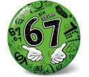 Míč 67/six seven nafouknutý 23 cm 4 barvy