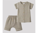 Kojenecká mušelínová košile s kraťasy New Baby linen, Dle obrázku 56 (0-3m)