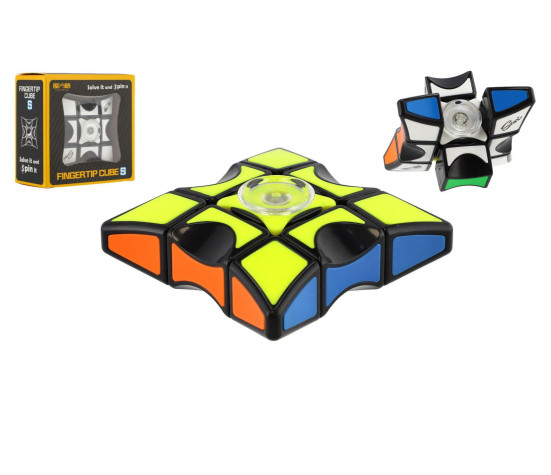 Spinner hlavolam plast 6x6cm v krabičce