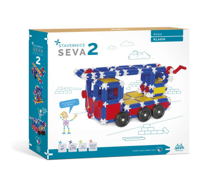 Stavebnice SEVA 2 KLASIK 376 dílků