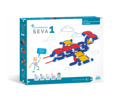 Stavebnice SEVA 1 KLASIK 222 dílků