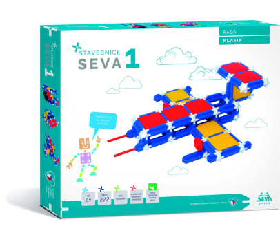 Stavebnice SEVA 1 KLASIK 222 dílků