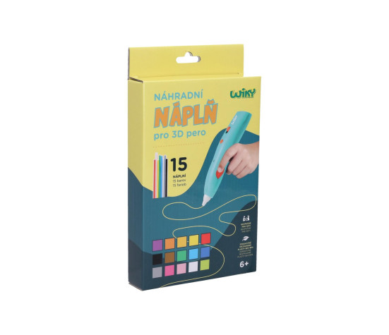 Náhradní náplně do 3D pera 15ks v krabici 15x26,5cm