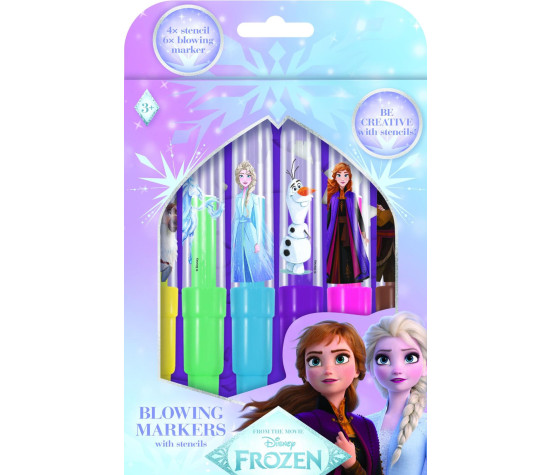 Foukací fixy 6ks Ledové království/Frozen
