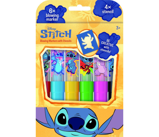 Foukací fixy 6ks Lilo & Stitch