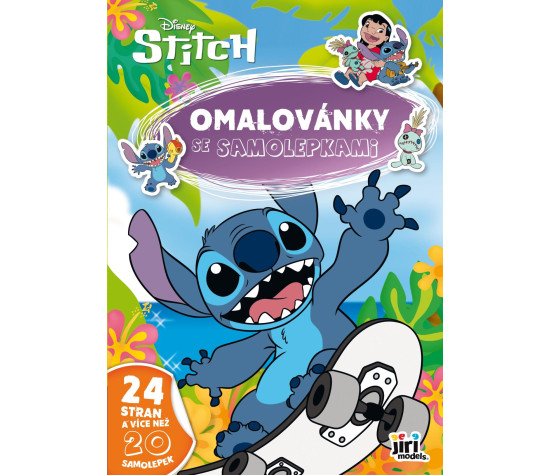 Omalovánky se samolepkami A4 Lilo & Stitch