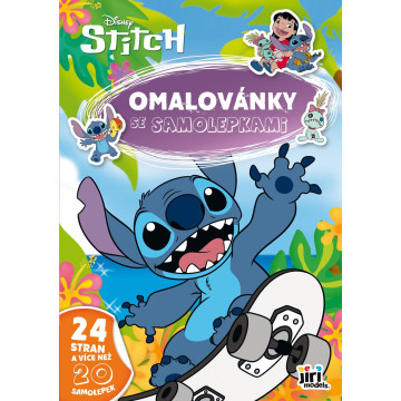 Omalovánky se samolepkami A4 Lilo & Stitch