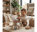 Activity Board Bear Montessori Baby Mix, Béžová