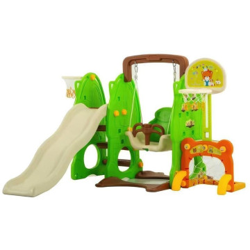 Dětská skluzavka s houpačkou Baby Mix 3v1 baby blue, Multicolor