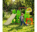 Dětská skluzavka s houpačkou Baby Mix 3v1 baby blue, Multicolor