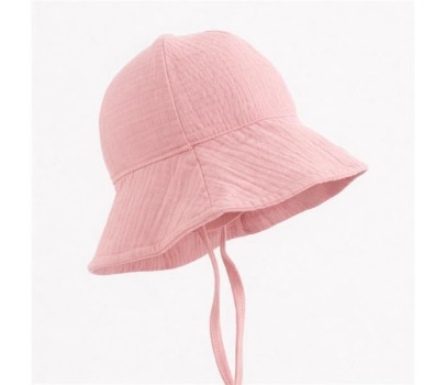 Kojenecký mušelínový klobouček New Baby pink, Růžová 68 (4-6m)
