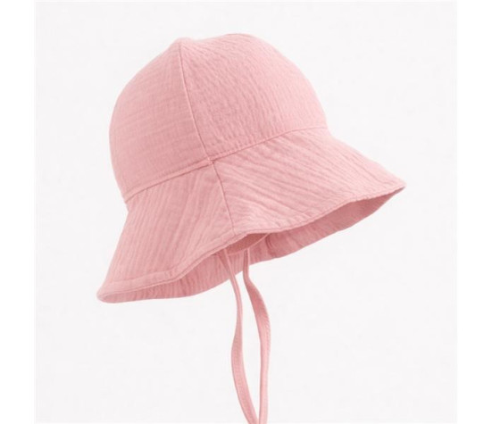 Kojenecký mušelínový klobouček New Baby pink, Růžová 86 (12-18m)