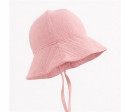 Kojenecký mušelínový klobouček New Baby pink, Růžová 86 (12-18m)
