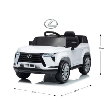Elektrické autíčko Milly Mally Lexus GX550 white, Bílá