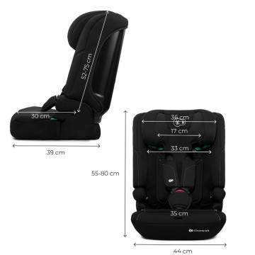 Autosedačka Kinderkraft I-COMFY 3v1 i-Size 76–150 cm (9–36 kg) černá