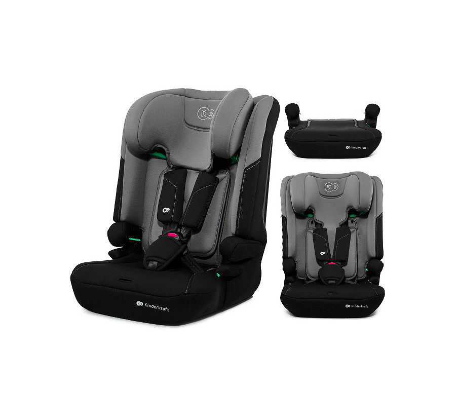 Autosedačka Kinderkraft I-COMFY 3v1 i-Size 76–150 cm (9–36 kg) šedá